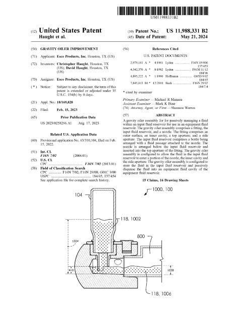 Gravity Oiler Improvement