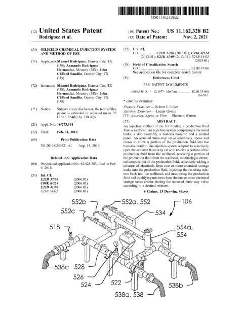 Oilfield Chemical Injection System and Method of Use