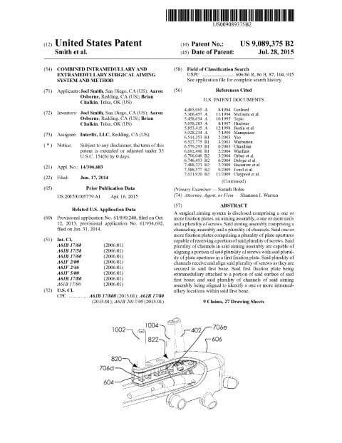 Combined Intramedullary and Extramedullary Surgical Aiming System and Method