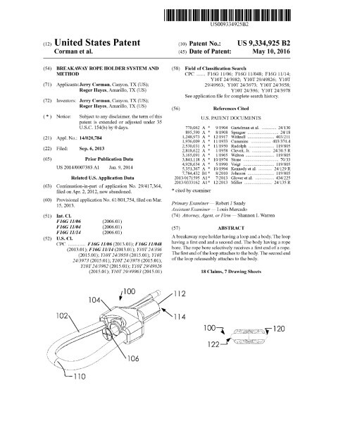 Breakaway Rope Holder System and Method